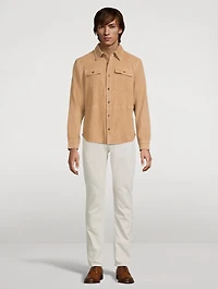 Suede Shirt Jacket