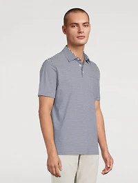 Lisle Polo Shirt Striped Print