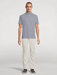 Lisle Polo Shirt Striped Print