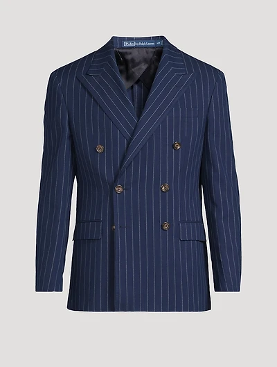 Rope Stripe Cotton And Silk Sport Coat