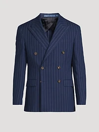 Rope Stripe Cotton And Silk Sport Coat