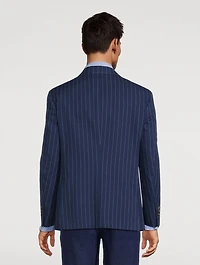 Rope Stripe Cotton And Silk Sport Coat