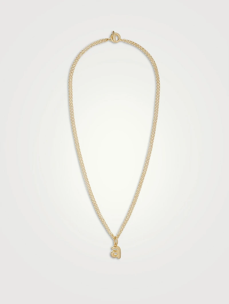 The Puffy Initial Necklace