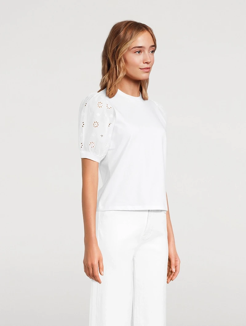 The Lace-Sleeve T-Shirt