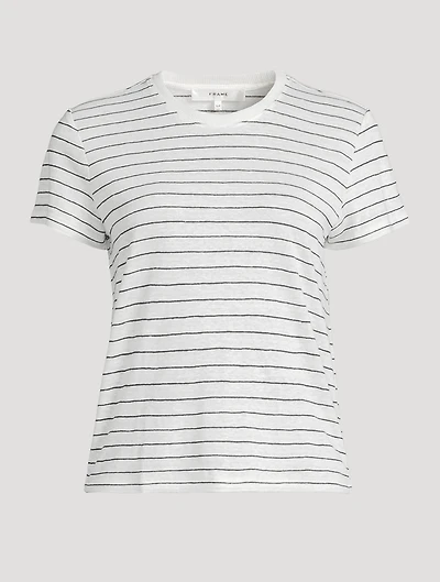 Linen Baby T-Shirt Stripe Print