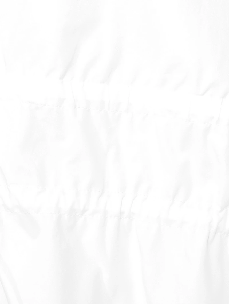 The Cinched Poplin Maxi Dress