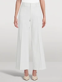Le Slim Palazzo Modernist Wide-Leg Trousers