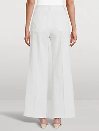 Le Slim Palazzo Modernist Wide-Leg Trousers