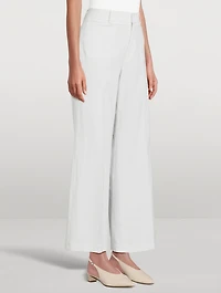 Le Slim Palazzo Modernist Wide-Leg Trousers