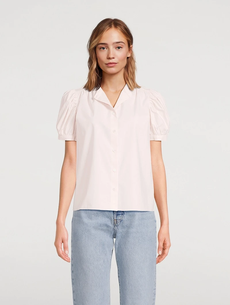 The Gathered Puff-Sleeve Shirt