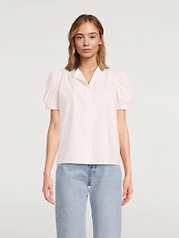The Gathered Puff-Sleeve Shirt