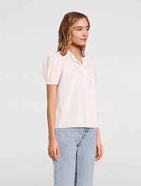 The Gathered Puff-Sleeve Shirt