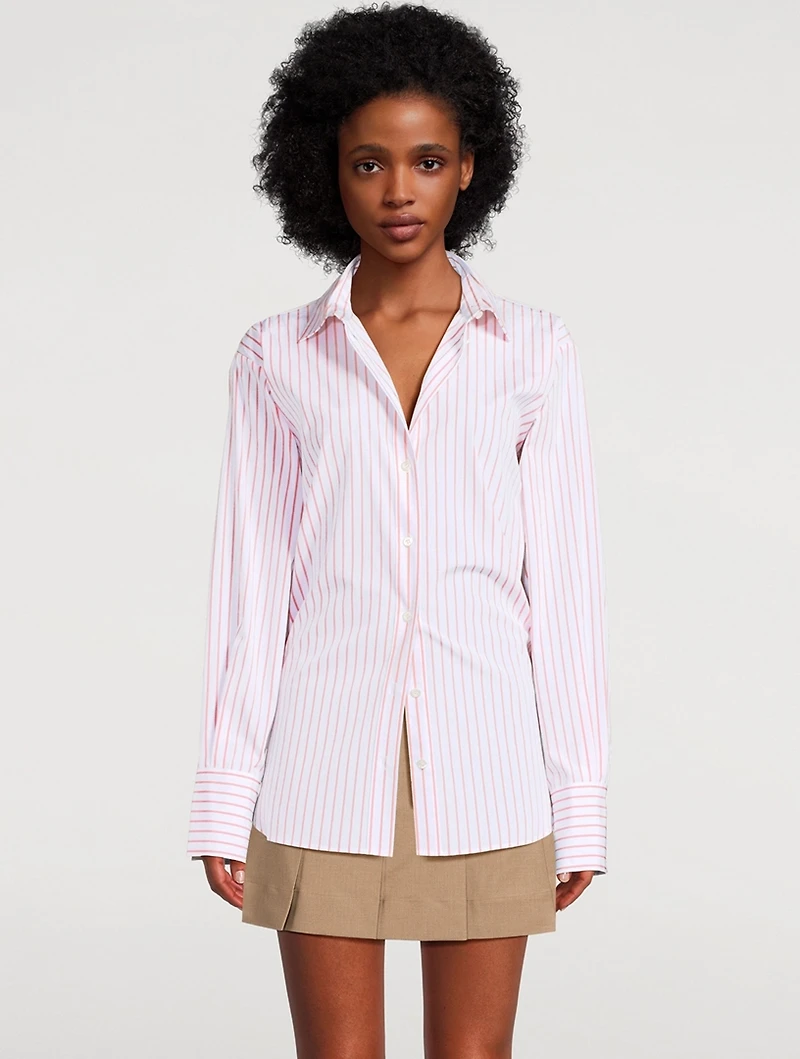 The Oversized Shirt Stripe Print