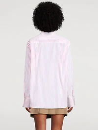 The Oversized Shirt Stripe Print