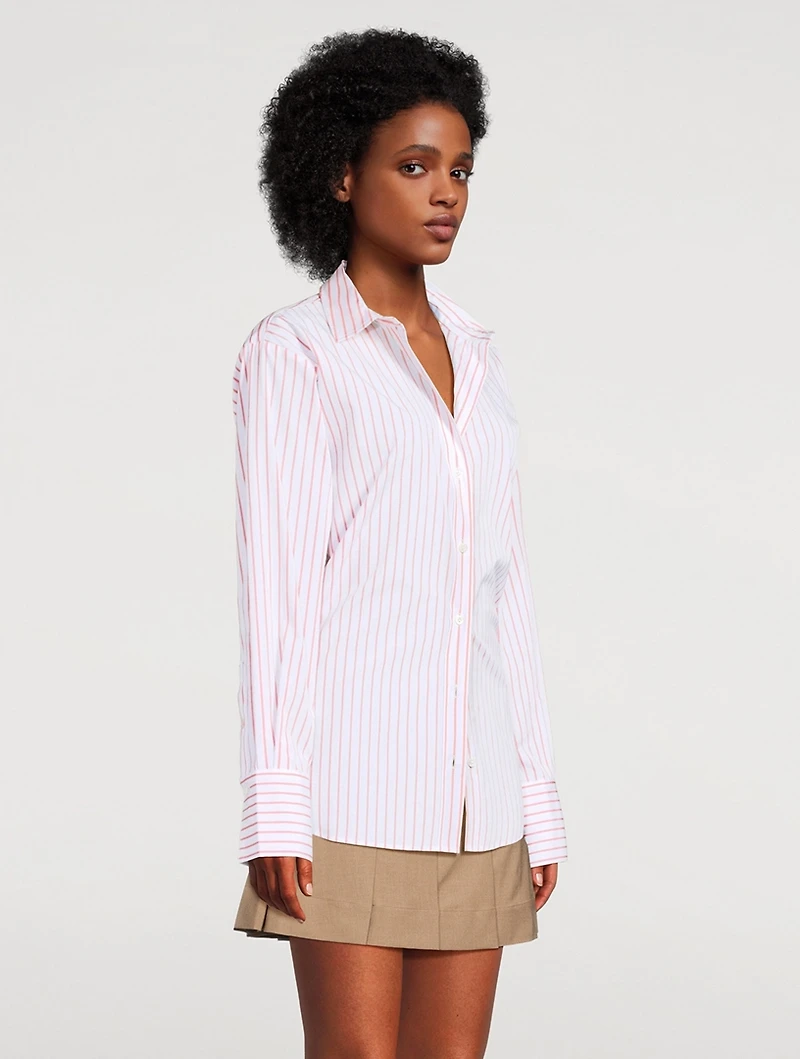 The Oversized Shirt Stripe Print