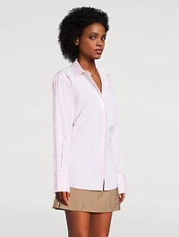 The Oversized Shirt Stripe Print