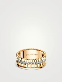 Quatre Radiant Edition Gold Ring With Diamonds