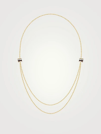 Quatre Classique Gold Necklace With Diamonds