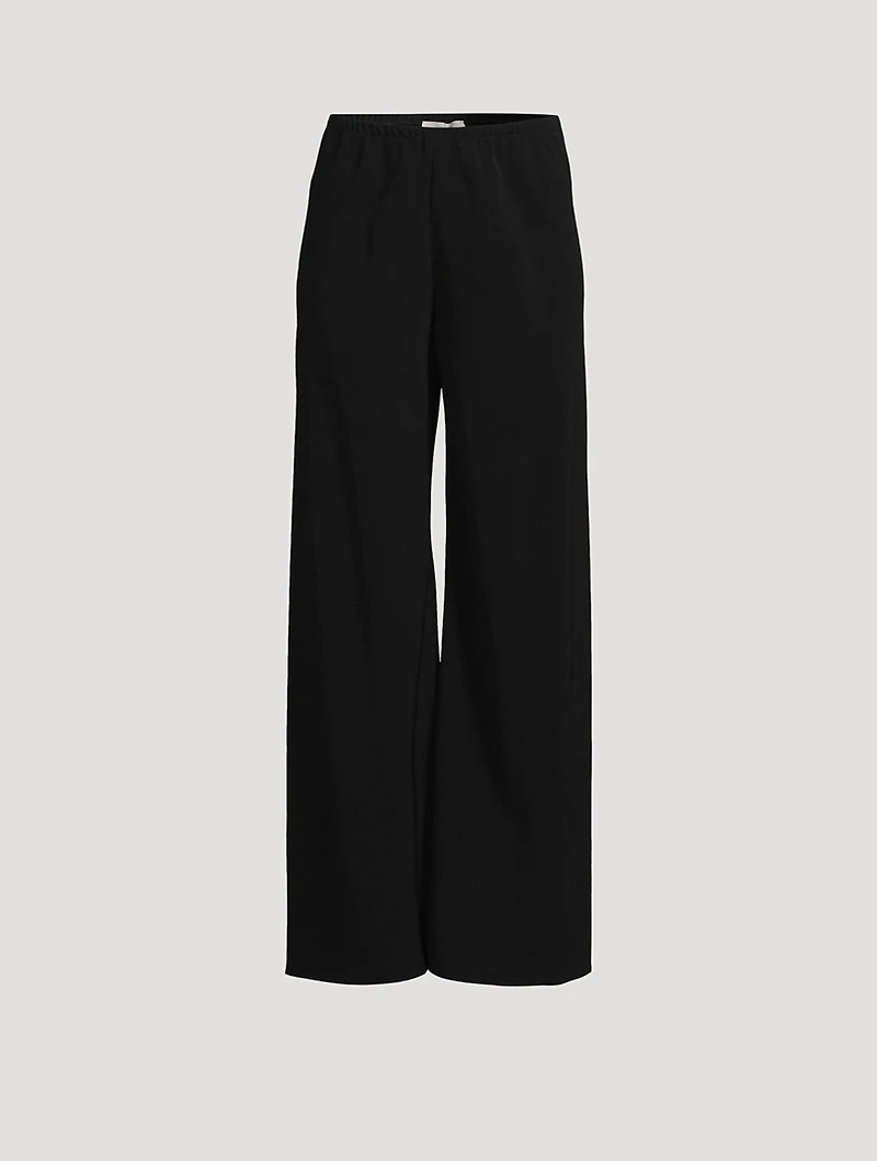 Gala Wide-Leg Cady Trousers