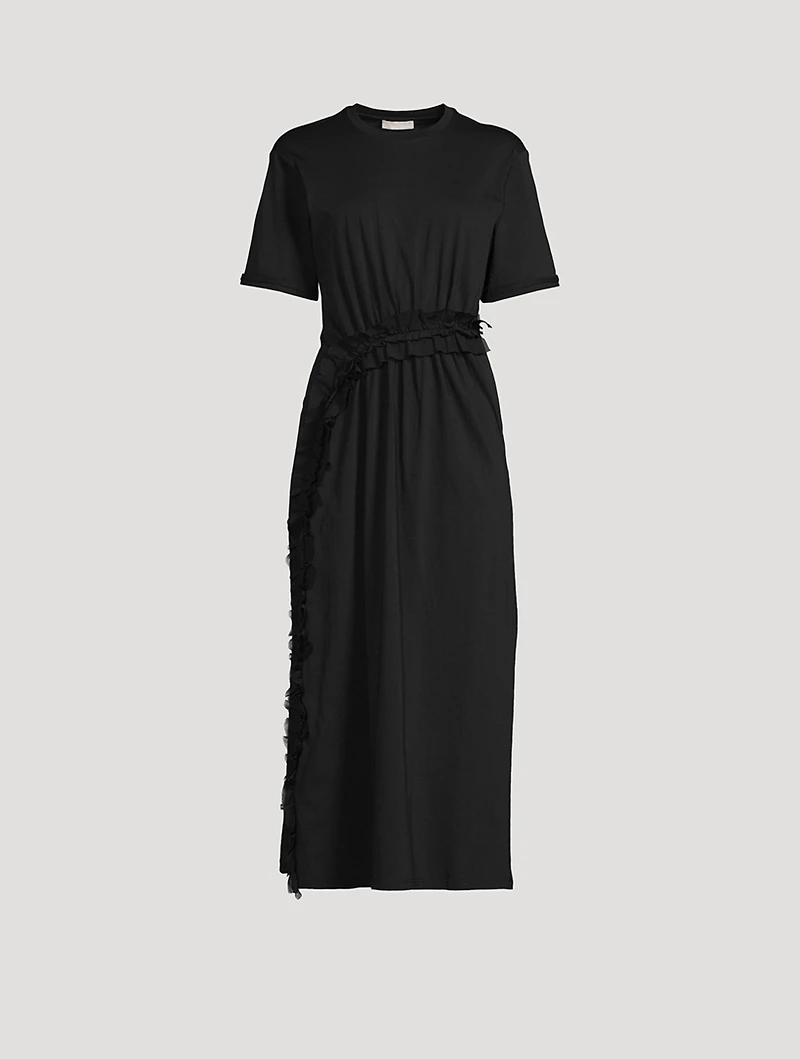 Lilia Ruffled T-Shirt Dress