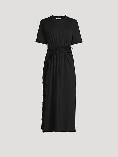 Lilia Ruffled T-Shirt Dress