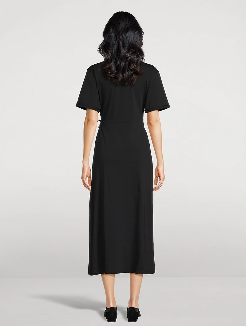 Lilia Ruffled T-Shirt Dress