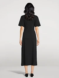 Lilia Ruffled T-Shirt Dress
