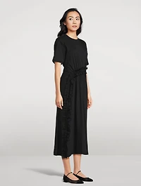 Lilia Ruffled T-Shirt Dress