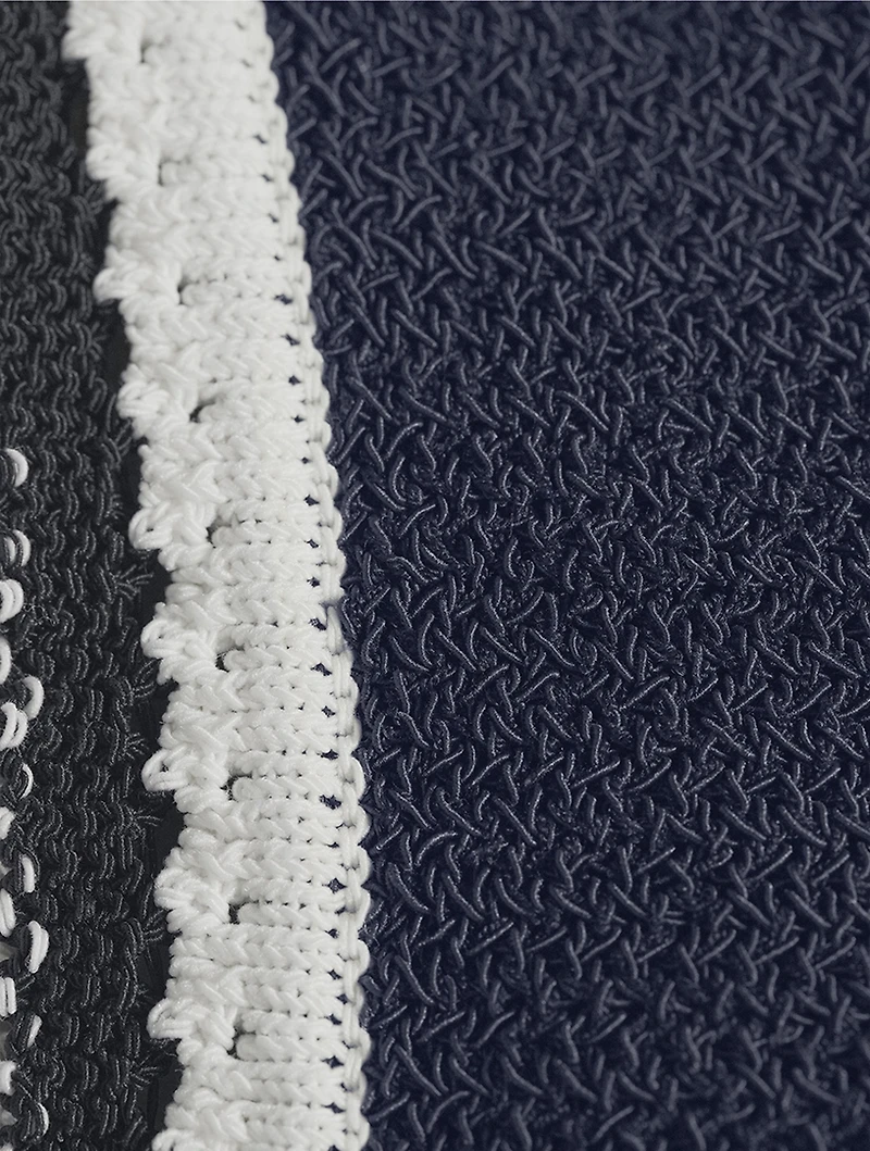 Meghan Crochet-Trimmed Sweater Vest