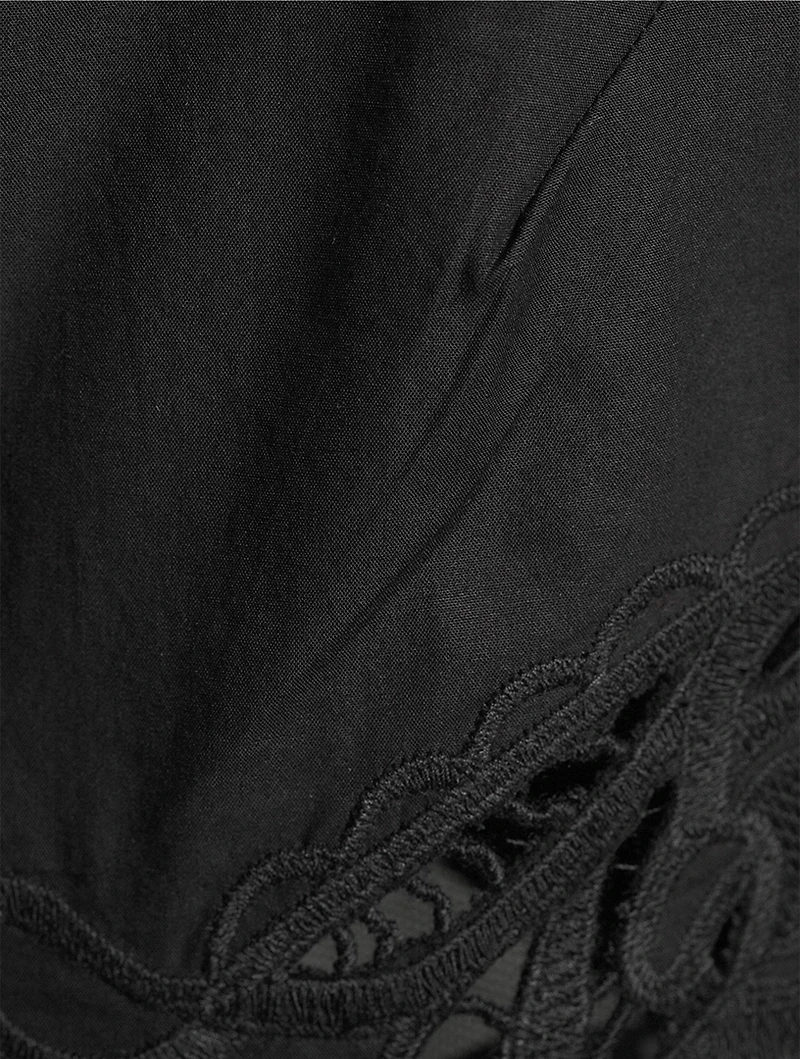 Clem Lace-Trimmed Poplin Tank Top