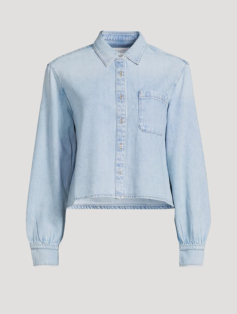 Maxine Cropped Denim Shirt