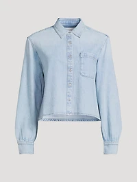Maxine Cropped Denim Shirt