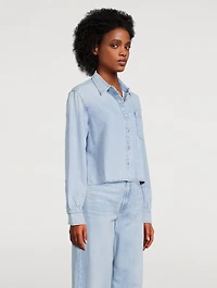 Maxine Cropped Denim Shirt