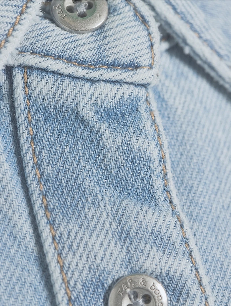 Maxine Cropped Denim Shirt