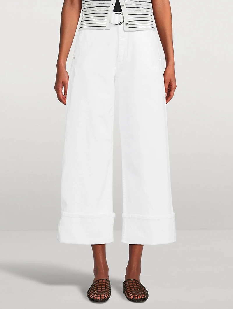 Andi Belted Wide-Leg Jeans
