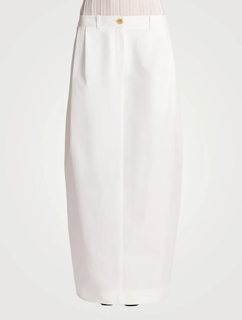 Lucian Poplin Midi Skirt