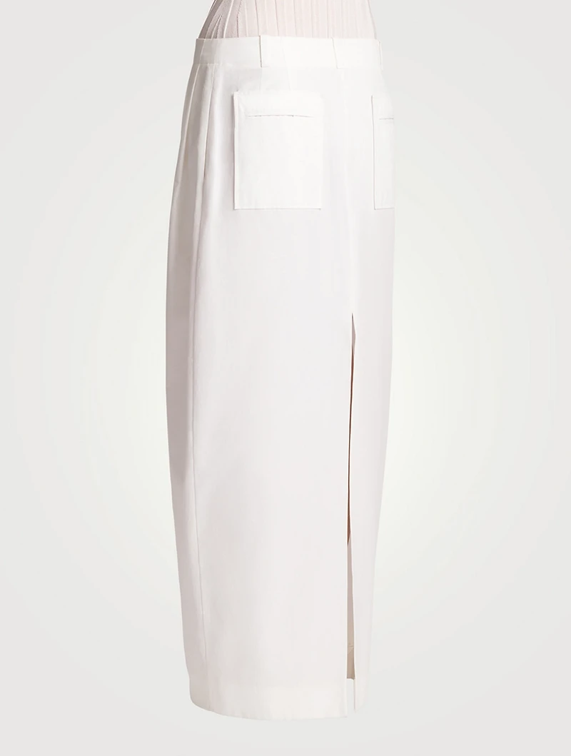Lucian Poplin Midi Skirt