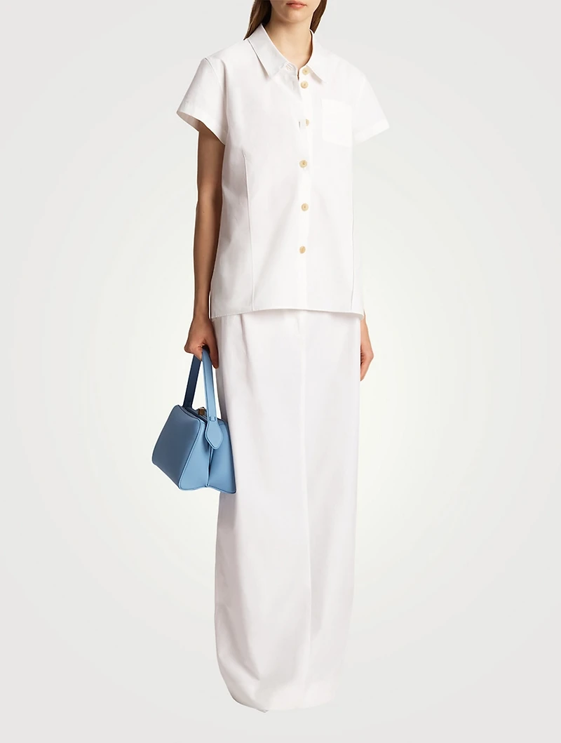 Lucian Poplin Midi Skirt