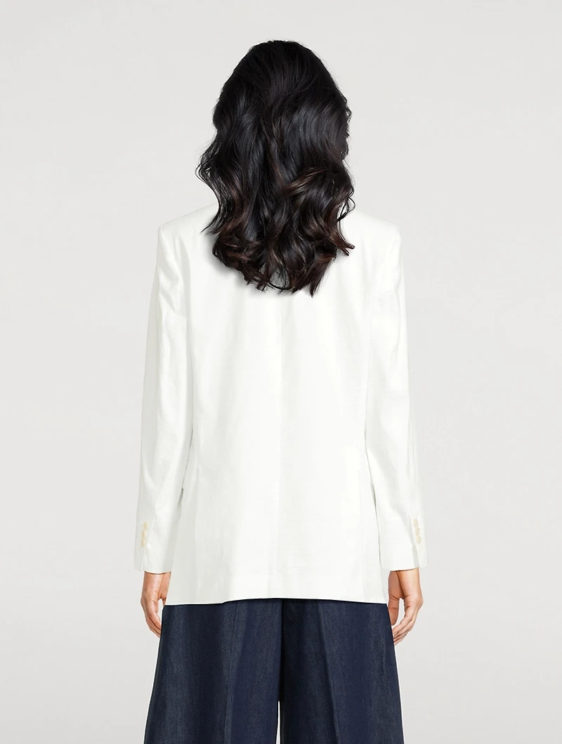 Good Linen Relaxed-Fit Blazer