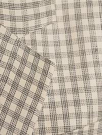 Relaxed Blazer Check Print