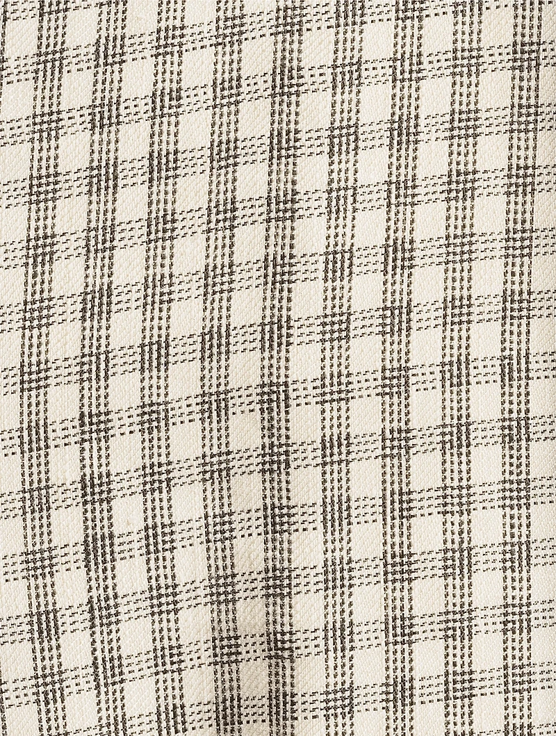 Straight-Leg Trousers Check Print