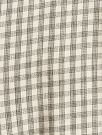 Straight-Leg Trousers Check Print