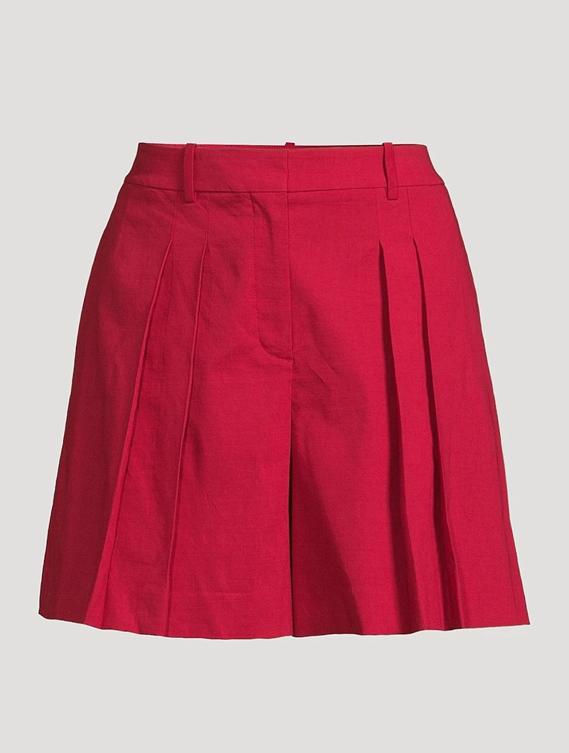 Good Linen Pleated Shorts