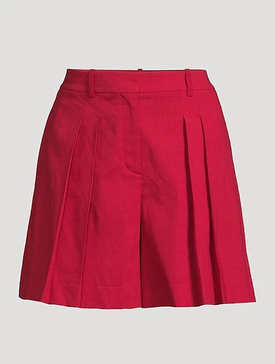Good Linen Pleated Shorts