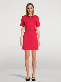 Good Linen Belted Shirt Dress