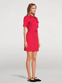 Good Linen Belted Shirt Dress