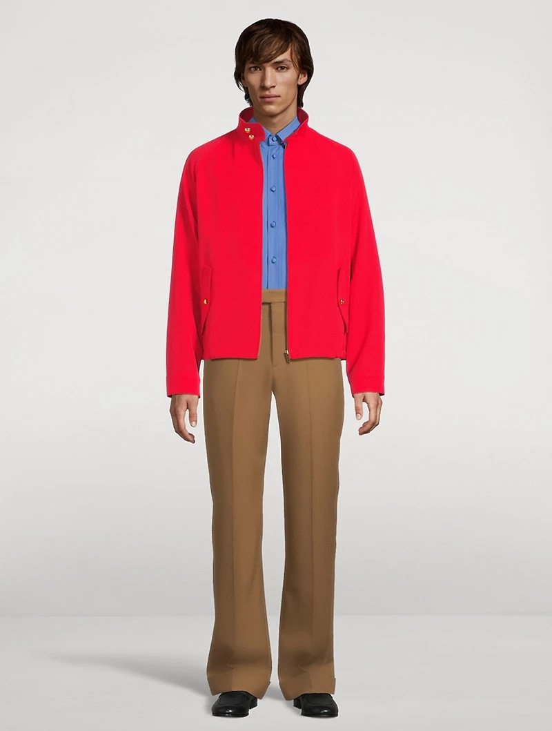 Cotton Poplin Shirt With VLOGO Embroidery