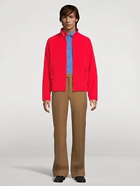 Cotton Poplin Shirt With VLOGO Embroidery