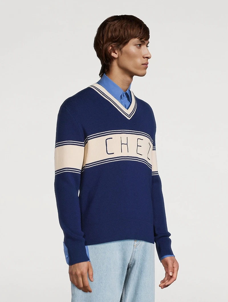 Chez Wool And Cotton Sweater