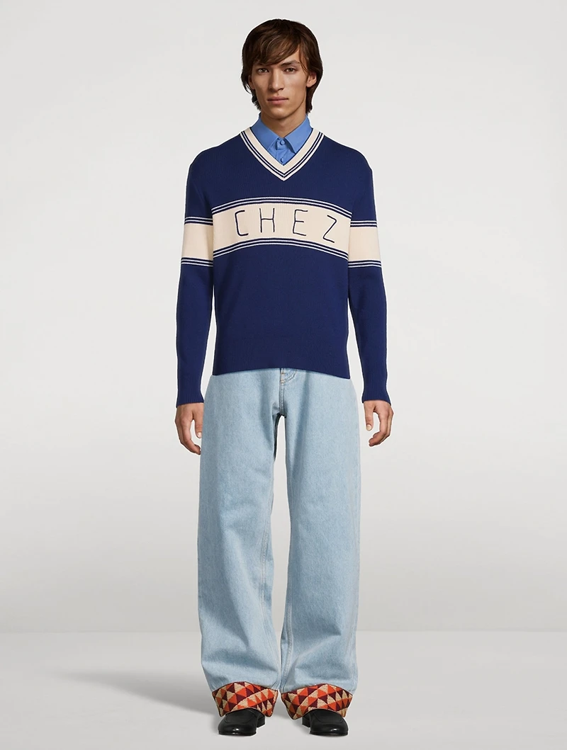 Chez Wool And Cotton Sweater